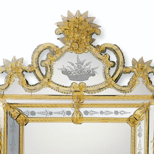 "Valentina" espejo veneciano de cristal de Murano