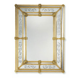 "Viola" espejo veneciano de cristal de Murano