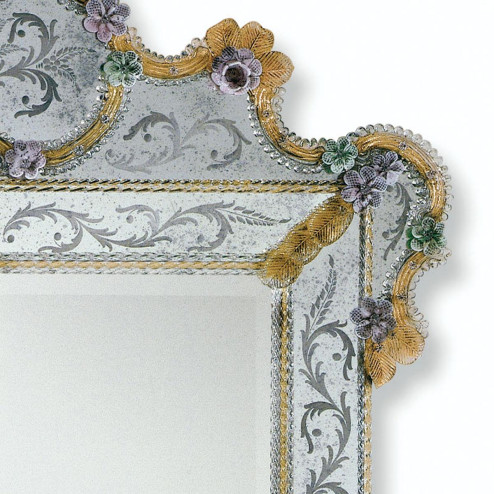 "Glenda" miroir vénitien en verre de Murano