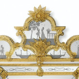 "Acilia" espejo veneciano de cristal de Murano