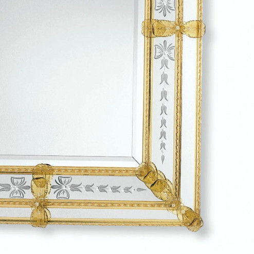 "Bernadetta" espejo veneciano de cristal de Murano