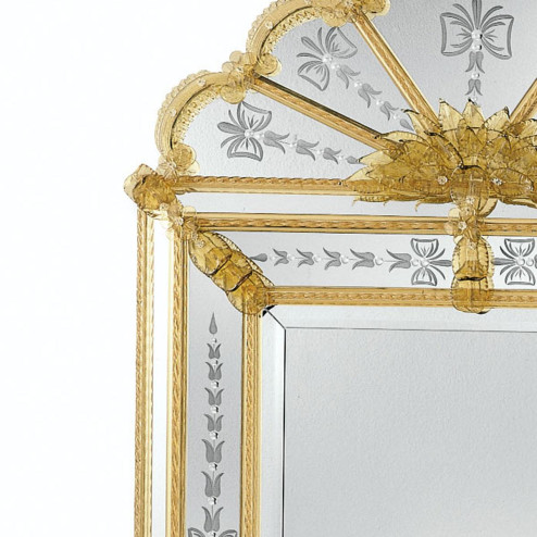"Bernadetta" miroir vénitien en verre de Murano