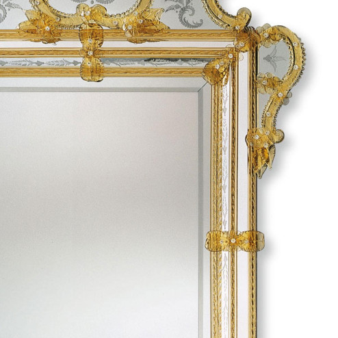 "Violante" miroir vénitien en verre de Murano