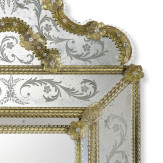 "Marianna" espejo veneciano de cristal de Murano