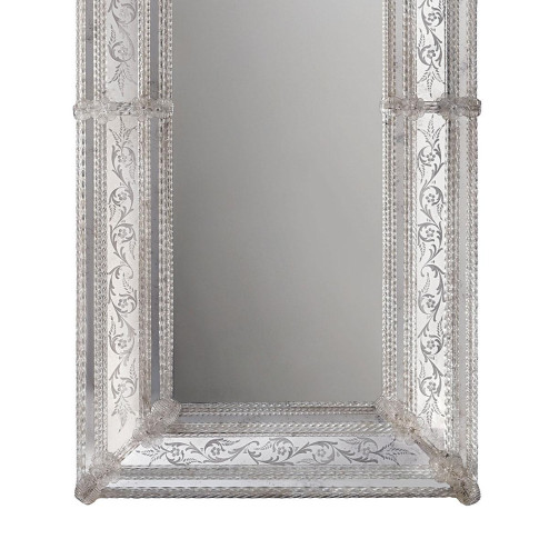 "Brigida" espejo veneciano de cristal de Murano