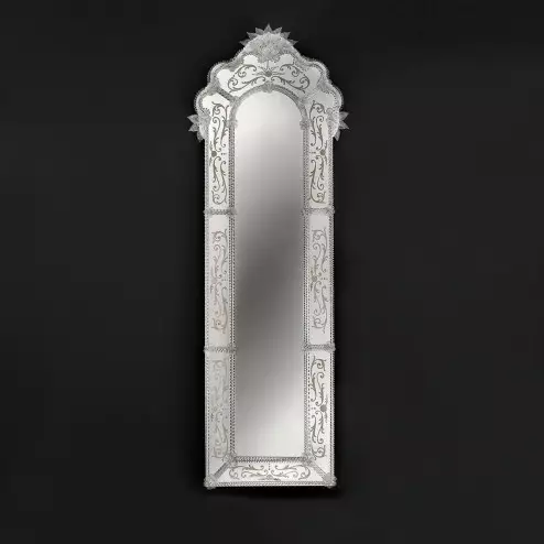 "Mirella" miroir vénitien en verre de Murano