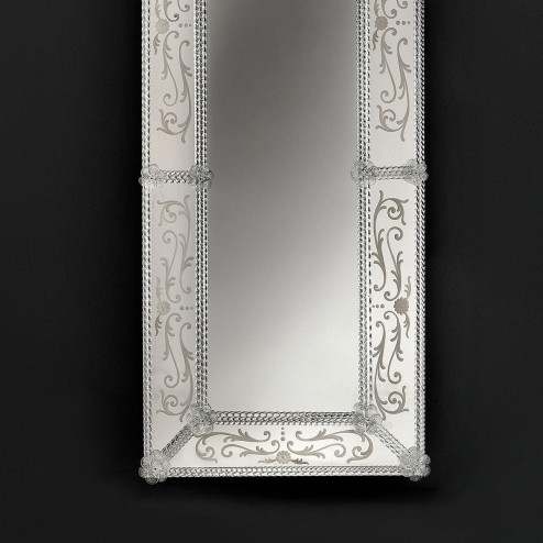 "Mirella" miroir vénitien en verre de Murano