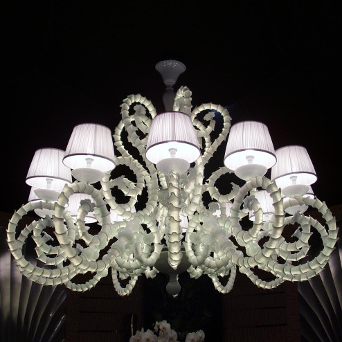 "Adelina" Murano glas Kronleuchter mit lampenschirmen