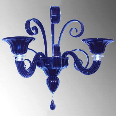 "Iolanda" Murano glas wandleuchte - 2 flammig - blau
