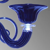 "Iolanda" Murano glas wandleuchte - 2 flammig - blau