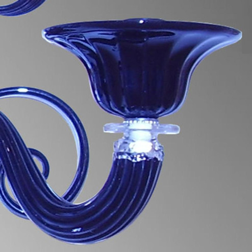 "Iolanda" applique en verre de Murano - 2 lumières - bleu