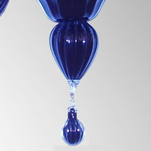 "Iolanda" Murano glass sconce - 2 lights - blue