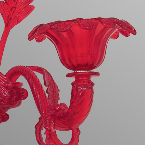 "Sveva" Murano glass sconce - 2 lights - red