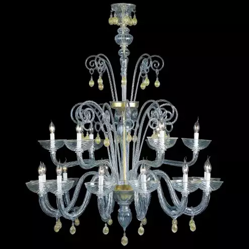 "Moira" lustre en cristal de Murano