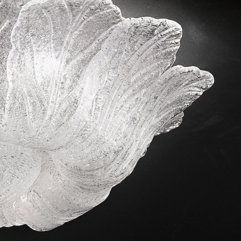 "Loretta" lampara de techo de Murano - 8 luces - transparente