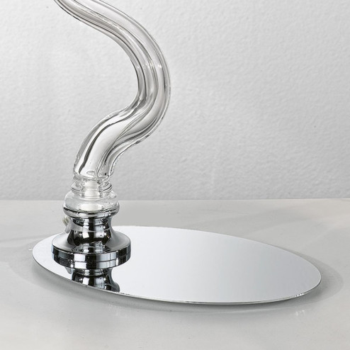 "Guendalina" lampe de chevet en verre de Murano - 1 lumière - transparent