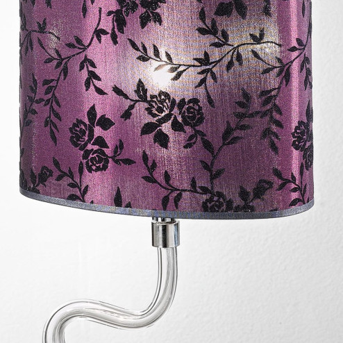 "Guendalina" Murano glass bedside lamp - 1 light - transparent