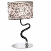 "Guendalina" lampe de table en verre de Murano - 1 lumière - noir