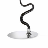 "Guendalina" lampe de table en verre de Murano - 1 lumière - noir
