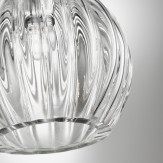 "Vanessa" lámpara colgante en cristal de Murano - 1 luce - transparente