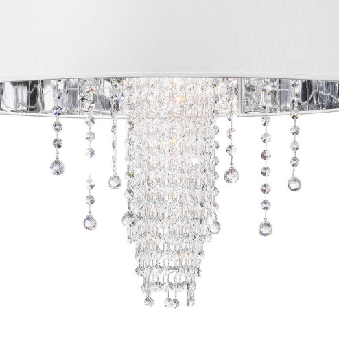 "Innocenza" suspension en verre de Murano - 6 lumières - blanc