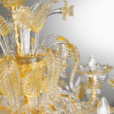 "Silvana" Murano glas Kronleuchter - 32+8 flammig - gold