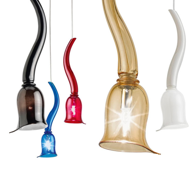 "Gigliola" Murano glass pendant light - 1 light 