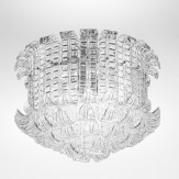"Maida" Murano glass ceiling light - 13 lights - transparent