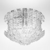 "Maida" Murano glass ceiling light - 13 lights - transparent