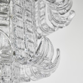 "Maida" lámpara colgante en cristal de Murano - 13 luces - transparente
