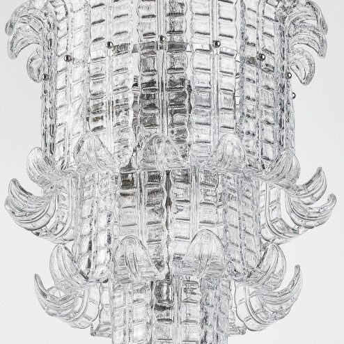 "Maida" Murano glas hangeleuchte - 13 flammig - transparent