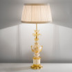 "Felicia" lampara de sobremesa de Murano - 1 luce - blanco y oro