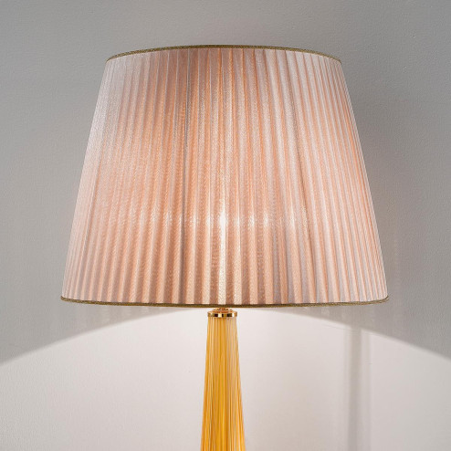 "Nunziata" lampe de table en verre de Murano - 1 lumière -  ambre