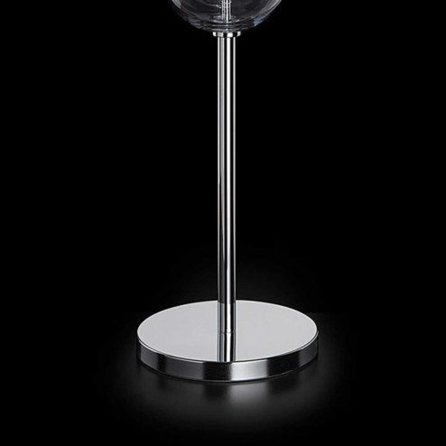 "Santina" lampe de table en verre de Murano - 1 lumière - fumée 