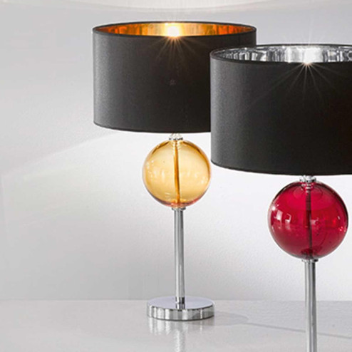 "Santina" Murano glass bedside lamp  - 1 light - amber