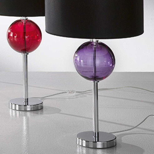 "Santina" Murano glass bedside lamp  - 1 light - purple