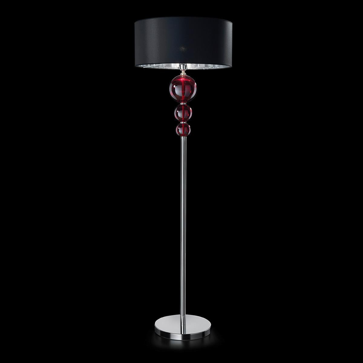 "Santina" Murano glass floor lamp - 1 light - red