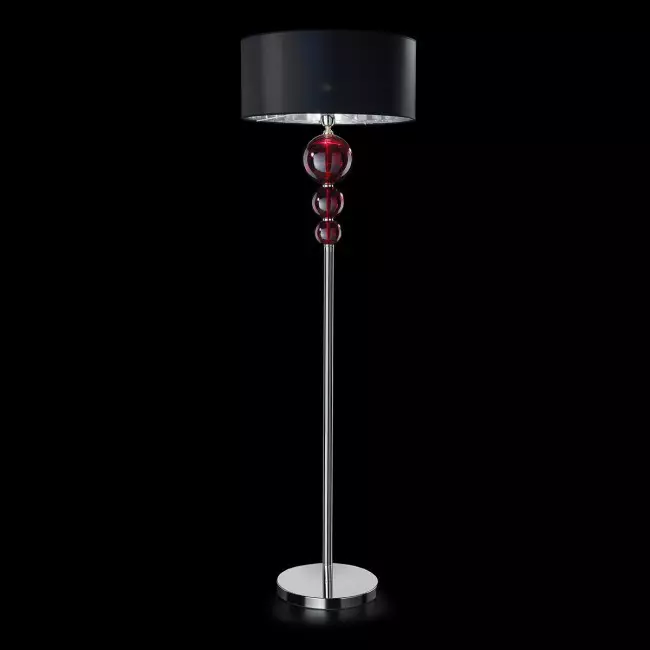 "Santina" Murano glass floor lamp - 1 light - red