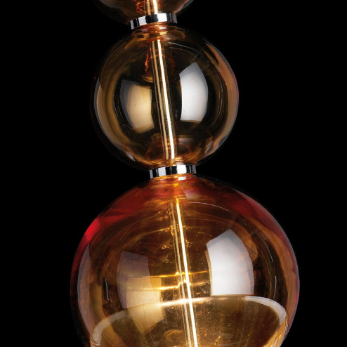 "Santina" Murano glass pendant light - 1 light - amber