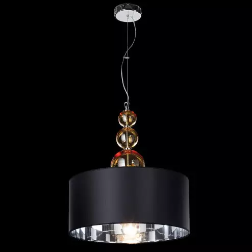 "Santina" lámpara colgante en cristal de Murano - 1 luce - ámbar