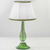 "Raffaella" lampara de mesita de noche de Murano - 1 luce - verde