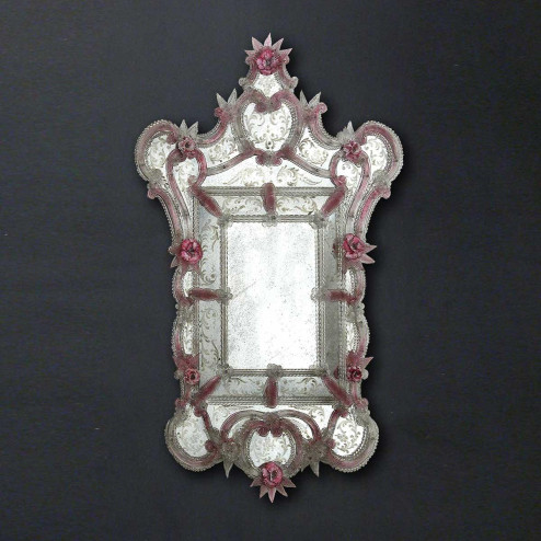 "Sofia" miroir vénitien en verre de Murano