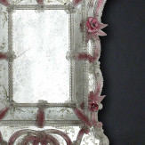 "Sofia" espejo veneciano de cristal de Murano