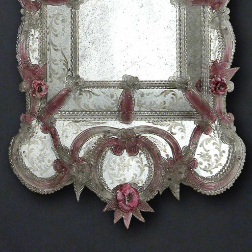 "Sofia" Murano glass venetian mirror