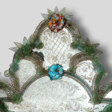 "Tamara " espejo veneciano de cristal de Murano