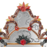 "Giulia" espejo veneciano de cristal de Murano