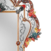 "Giulia" espejo veneciano de cristal de Murano
