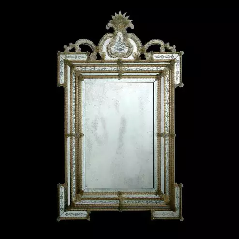 "Clelia " Murano glass venetian mirror