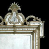 "Clelia " espejo veneciano de cristal de Murano