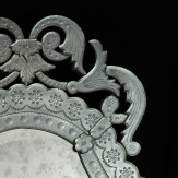 "Giorgia " espejo veneciano de cristal de Murano